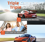 i07 | 3 Channel 2.5K+1080P+1080P Dashboard Recorder Built-in GPS WiFi (unavailable in UK)