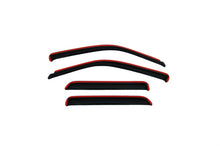 Load image into Gallery viewer, AVS smoke in-channel Ventvisor window deflectors installed on 2005-2022 Nissan Frontier King Cab, front and rear set of 4