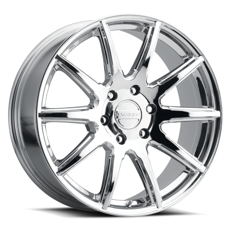 Raceline 159C Spike 18x8in / 5x110 BP / 35mm Offset / 72.62mm Bore - Chrome Wheel