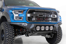 Load image into Gallery viewer, Addictive Desert Designs 17-20 Ford F-150 Raptor Bomber Front Bumper w/ 4 Rigid 360 6in Round Mounts