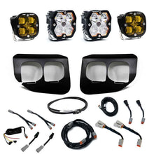Load image into Gallery viewer, Baja Designs 20-22 Ford SD Squadron 2.0 Fog Pocket Kit SAE/Sport w/Upfitter (Driving/Combo) - Amber