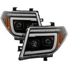 Load image into Gallery viewer, Spyder Apex 05-08 Nissan Frontier High-Power LED Module Headlights - Black (PRO-YD-NF05AP-SEQGR-BK)