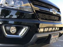 Load image into Gallery viewer, Cali Raised 2014-2022 Chevy Colorado 32In Lower Bumper Hidden Led Light Bar Brackets Kit -Spot Beam