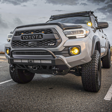 Load image into Gallery viewer, Cali Raised 16-23 Toyota Tacoma Stealth Bumper - Bull Bar / 32In Led Bar Combo W/ Small Switch