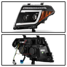 Load image into Gallery viewer, Spyder Apex 05-08 Nissan Frontier High-Power LED Module Headlights - Black (PRO-YD-NF05AP-SEQGR-BK)