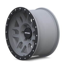 Mayhem 8304 Delta 17x9 / 6x139.7 BP / -12mm Offset / 106mm Hub Matte Gunmetal- Matte Black Lip Wheel