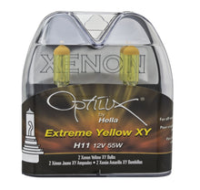 Load image into Gallery viewer, Hella Optilux H11 55W XY Extreme Yellow Bulbs (Pair)