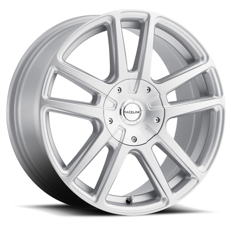 Raceline 145S Encore 16x7in / 5x112/5x120 BP / 40mm Offset / 74.1mm Bore - Gloss Silver Wheel