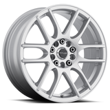 Raceline 141S Mystique 17x7.5in / 5x108/5x114.3 BP / 40mm Offset / 72.62mm Bore - Gloss Silver Wheel