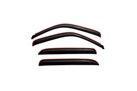 AVS smoke in-channel Ventvisor window deflectors 4-piece set installed on a 2002-2006 Cadillac Escalade EXT