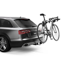 Load image into Gallery viewer, Thule Helium Pro 3 - Hanging Hitch Bike Rack w/HitchSwitch Tilt-Down (Up to 3 Bikes) - Silver