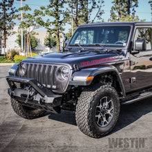 Load image into Gallery viewer, Westin 18-19 Jeep Wrangler JL Stubby Front Bumper - Textured Black