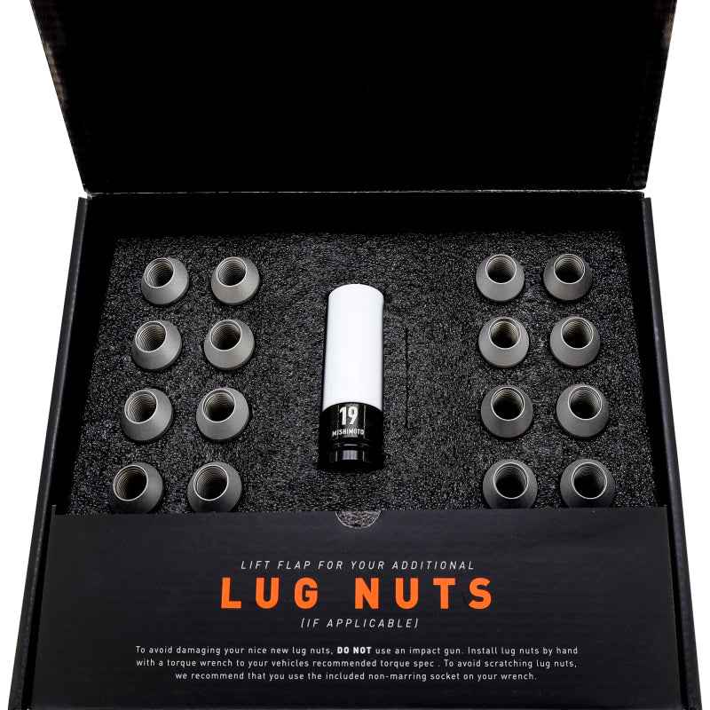 Mishimoto Steel Locking Lug Nuts M14x1.5 20pc Set Silver