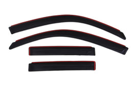 AVS smoke in-channel Ventvisor window deflectors installed on a 2003-2009 Toyota 4Runner, front and rear set of 4
