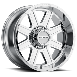 Raceline 940C Hostage 16x8in / 5x139.7 BP / 0mm Offset / 106.5mm Bore - Chrome Wheel