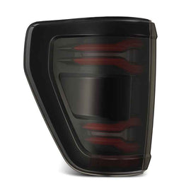 AlphaRex 24-25 Ford F-150 LUXX LED Taillights Blk-Red Activ Light/Seq Signal - Smoked Lens