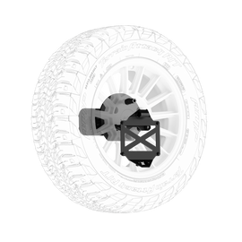 Body Armor 4x4 16-23 Toyota Tacoma/10-24 4Runner Pro Series II Tire Carrier W/ License Plate Holder