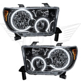 Oracle 07-11 Toyota Tundra Pre-Assembled Headlights - Black Housing - ColorSHIFT w/ BC1 Controller