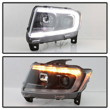 Load image into Gallery viewer, Spyder 11-13 Jeep Grand Cherokee (Xenon/HID Model Only) Light Bar Projector Headlights - Black