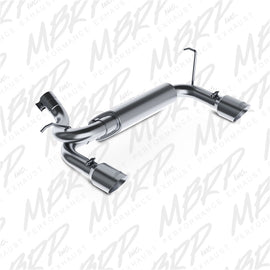 MBRP 07-14 Jeep Wrangler/Rubicon 3.6L/3.8L V6 Axle-Back Dual Rear Exit T409 Performance Exhaust Sys