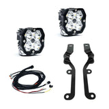 Baja Designs 19-24 Chevy Silverado 1500 Squadron Sport 2.0 A-Pillar Kit (Spot) - Clear