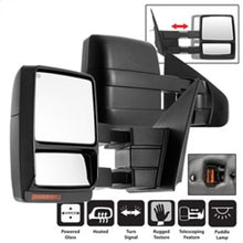 Load image into Gallery viewer, xTune Ford F150 04-06 POWER Heated Amber LED Signal Telescoping Mirror SET MIR-FF15004S-PWH-AM-SET