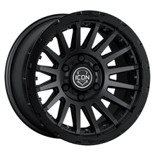 Load image into Gallery viewer, ICON Recon Pro 17x8.5 6x5.5 0mm Offset 4.75in BS 106.1mm Bore Satin Black Wheel
