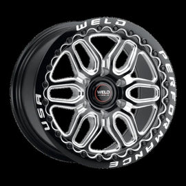 Weld Laguna 6 Drag 17x10in / 6x135 BP / ET42 / BS 7.15 Gloss Black Wheel