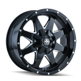 Mayhem 8040 Tank 20x9 / 5x114.3 BP / -12mm Offset / 87mm Hub Black w/ Milled Spokes Wheel