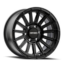 Load image into Gallery viewer, Mayhem 8309 Granite  17x9 / 6x135 BP / 0mm Offset / 87.1mm Hub Satin Black