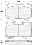 StopTech 98-07 Toyota Land Cruiser/Lexus LX470 Front Truck & SUV Brake Pad