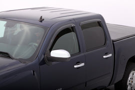 AVS smoke outside mount Ventvisor window deflectors 4-piece set for 2007-2013 Chevy Silverado 1500 Extended Cab