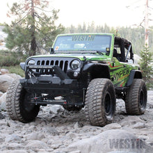 Load image into Gallery viewer, Westin 07-18 Jeep Wrangler JK WJ2 Stubby Front Bumper w/LED Lt Bar Mnt - Tex. Blk