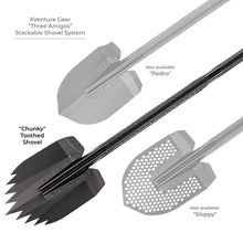 Load image into Gallery viewer, Go Rhino Xventure Gear Sharktooth Stackable Shovel - Textured Black