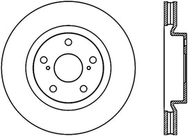 StopTech Power Slot 07-13 Lexus ES250/300/330/350 / 11-13 Scion tC Slotted Right Fr CRYO-STOP Rotor