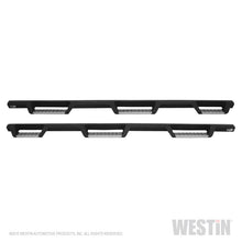 Load image into Gallery viewer, Westin 14-18 Chevrolet Silverado 1500 DC 6.5ft Bed HDX Stainless Drop W2W Nerf Step Bars - Tex. Blk