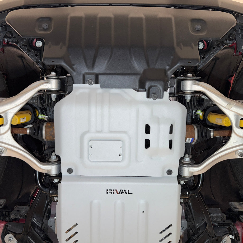 RIVAL Aluminum Engine Skid Plate 2024-2025 Ford Ranger including Raptor | 2021-2025 Ford Bronco 2Door 4Door