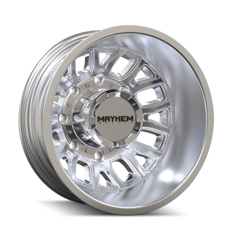 Mayhem Cogent Dually 8107D 17x6.5 8-210 BP 125mm Offset 154.2mm Bore Polished Wheel