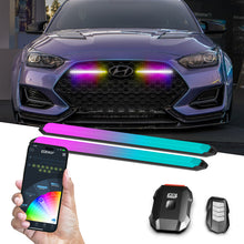 Load image into Gallery viewer, XK Glow 6in XKmax DRL Truck Grill Flexible Light App Cntl Bar 2pc