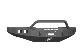 Road Armor 17-20 Ford F-250 Stealth Wide Fender Front Winch Bumper w/Pre-Runner Guard - Tex Blk