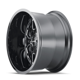 Mayhem 8107 Cogent 20x10 / 8x165.1 BP / -19mm Offset / 130.8mm Hub Black w/ Milled Spokes Wheel