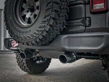Load image into Gallery viewer, aFe Rebel Series 2.5in 409 SS Cat-Back Exhaust w/ Black Tips 18-19 Jeep Wrangler (JL) V6 3.6L