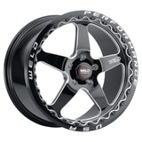 Weld S904 18x12 Ventura Beadlock 5x120 ET52 BS8.55 Gloss BLK MIL DIA 78.1