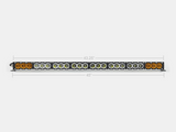 Cali Raised 43 Amber/White Dual Function Led Bar - Dual Function Wire Harness/SQ Dual Function Swit