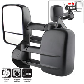 xTune Chevy Silverado 07-12 L&R Manual Extendable Manual Adjust Mirror MIR-CSIL07-MA-SET