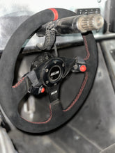 Load image into Gallery viewer, 13.5'' MOJAB Flat Steering Wheel Leather/Suede