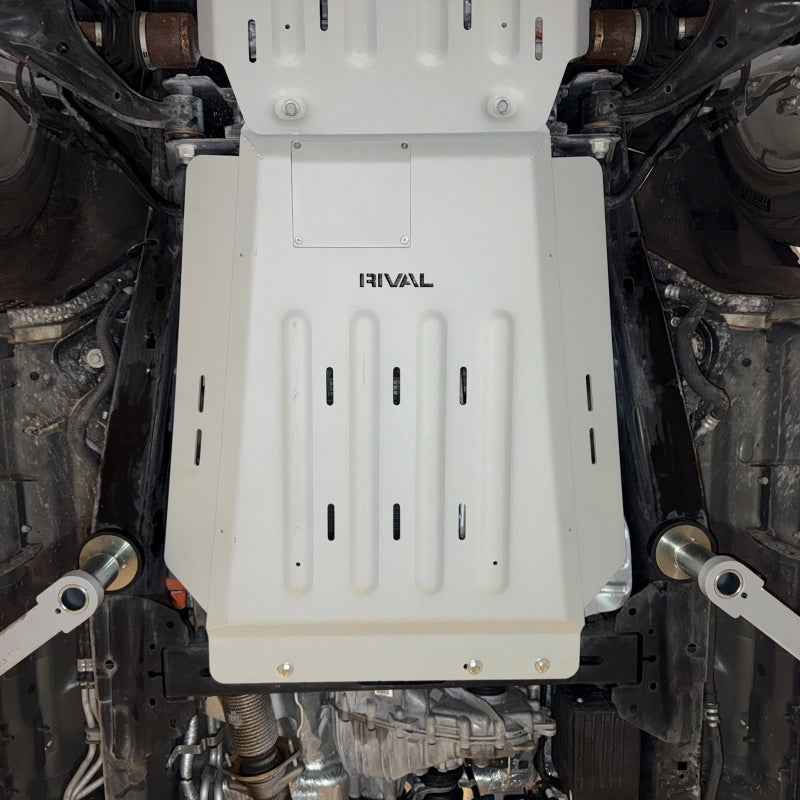 Rival 2015-2026 Ford F150 Powerboost Only Aluminum Transmission Catalytic Converter Skid Plate