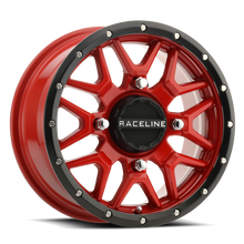 Load image into Gallery viewer, Raceline A94R Krank 15x7in / 4x137 BP / 10mm Offset / 110.18mm Bore - Red &amp; Black Lip Wheel