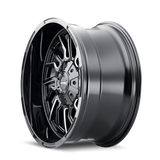 Mayhem 8111 Flywheel 20x9 / 8x170 BP / 18mm Offset / 125.2mm Hub Black w/ Milled Spokes Wheel