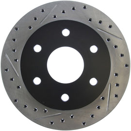 StopTech 92-00 GMC Suburban 1500 4WD (6 lug) Front Right Slotted & Drilled Rotor